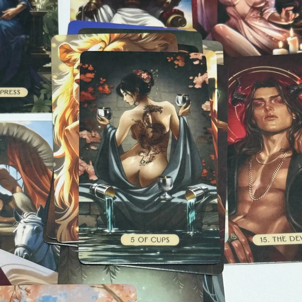 78pcs The Love and Lust Tarot Cards English Version Board Games for Passion Intimacy & Soulful Love Readings