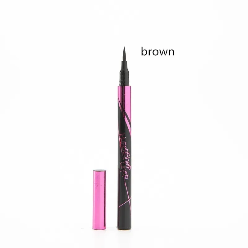 1 Pcs Long-Lasting Eye Liner Pencil - Waterproof Smudge-Proof Black/Brown Cosmetic Smooth Liquid Eyeliner for Beauty Makeup