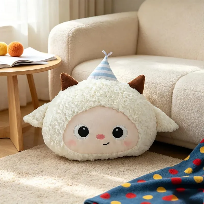Cute Cartoon Animal Plush Pillow Soft Fluffy Pig Frog Cat Fox Sheep Kawaii Stuffed Cushion For Sofa Bedroom Home Decor Gift
