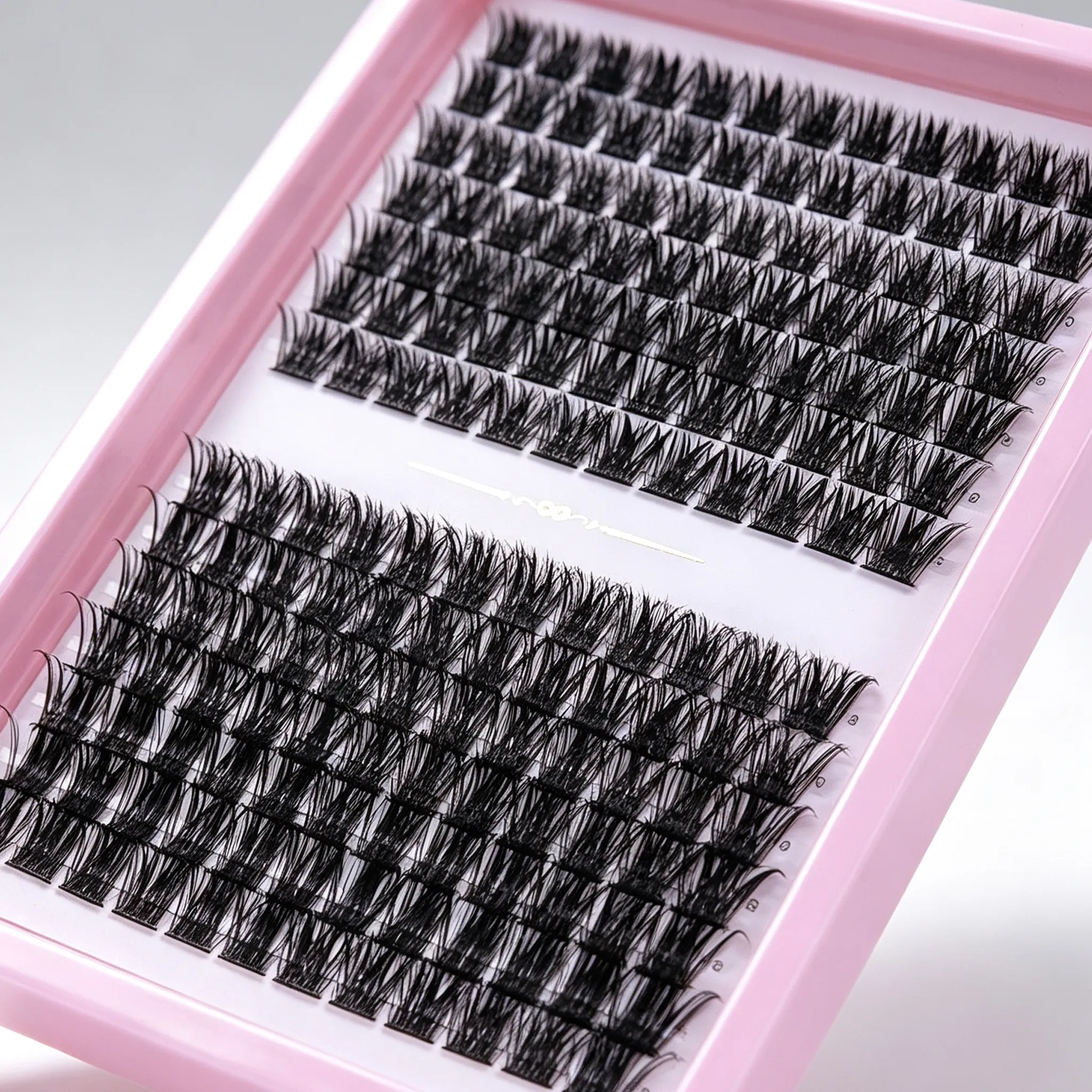 D Curl Cluster Lashes Individual Eyelash Extensions Fluffy False Lashes Segmented DIY Lash Clusters for Home Daily Eye Makeup