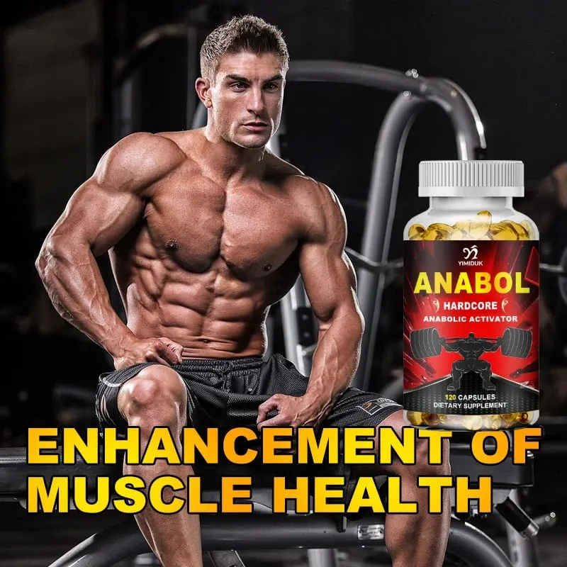 Buy 1 Get 1 Free! Anabol Hardcore Supplement for Muscle Growth Improved Endurance Stress and Mood Relief and Overall Health