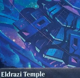 LK61 Galaxy Foil Eldrazi Temple Gemstone Caverns Godless Shrine Galaxy Foil High-Quality TCG Proxy Cards (Black-Core)