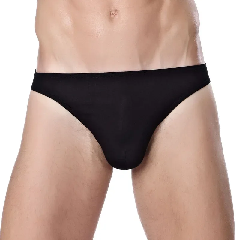 Men's Underwear, Men's Small Triangle Briefs, U-Convex Thin Elastic Sexy Low-Waist Tight-Fitting Narrow-Edge Briefs