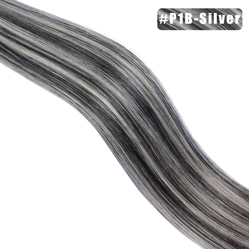 1g/s 100Strands Real Human Hair Nano Ring Hair Extensions Machine Remy Pre-Bonded Straight Micro Beads Nano Tip 16''-24''