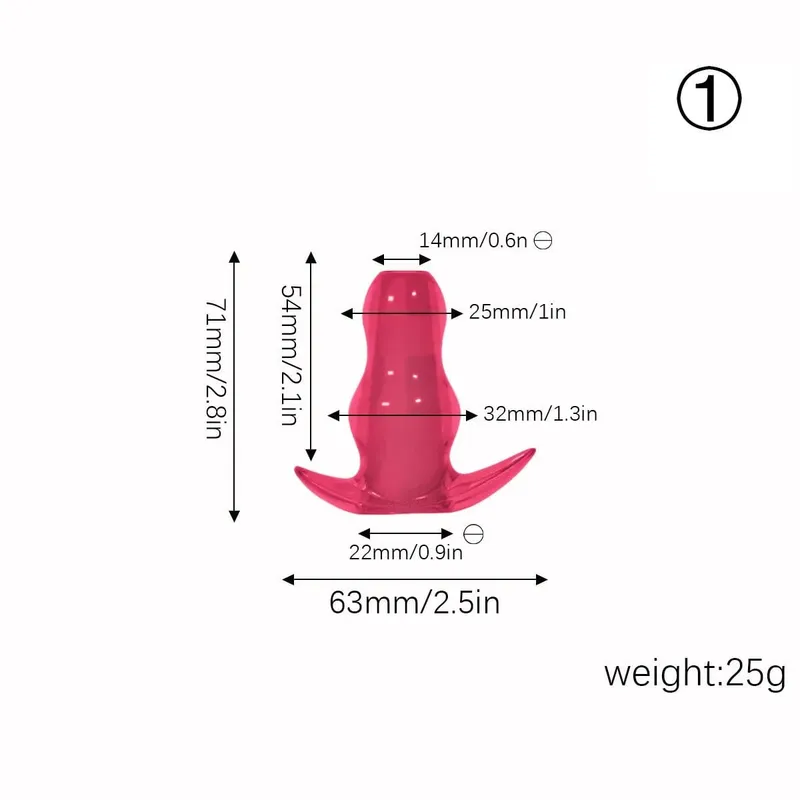 5 Sizes Hollow Anal Plug Insert Anus Dilator Sex Toys For Women Anal Speculum Expander Vagina Butt Plug Dildo Prostate Massager