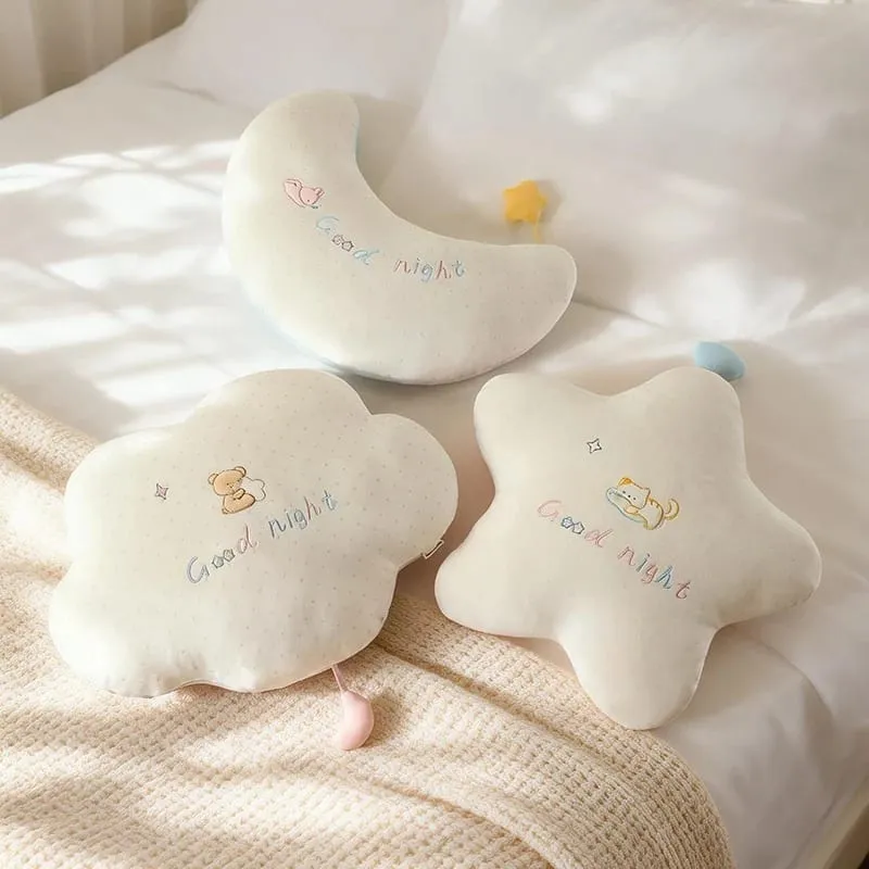 New Stuffed Cloud Moon Star Plush Pillow Soft Cushion Toys For Children Baby Kids Girl Christmas Gift Room Car Decor