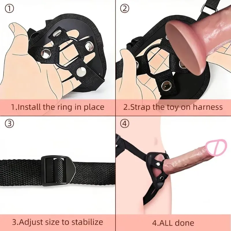 Wearable Strapon Penis for Women Super Long Huge Silicone Dildo Anal Plug Vaginal Adult Standard Size Strap Sex Toys for Wome18n