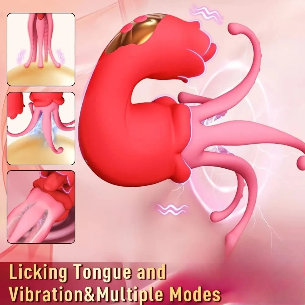 3in1 Tongue Licking Vibrator for Women G-spot Clitoral Stimulator Dildo Vagina Massager Female Masturbation Sex Toys Couple