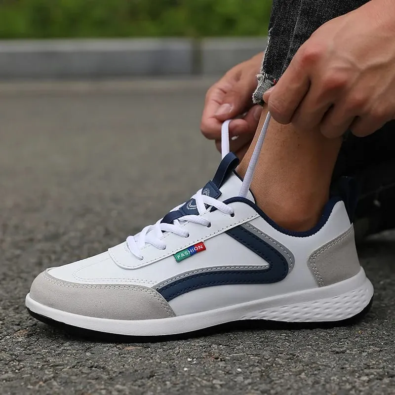 PU-leer herenschoenen Sneakers Zomer Mode Ademende Italiaanse loopschoenen Italiaanse ademende vrijetijdsbesteding Mannelijke casual sneakers