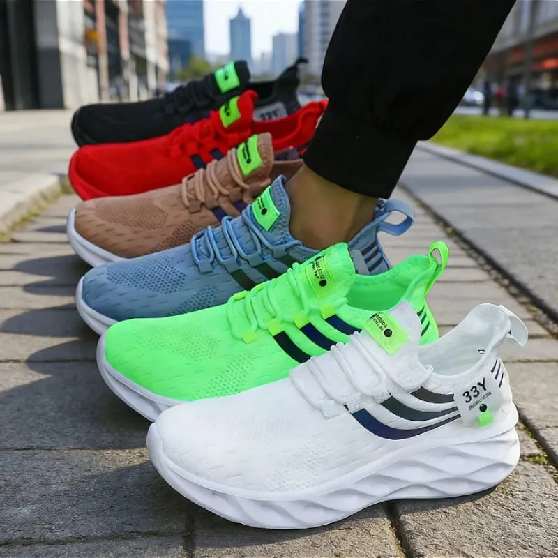 Casual Sports Running Shoes for Men Lightweight Casual Sports Shoes Comfort Athletic Nonskid Sneakers Outdoor Tenis Para Hombre