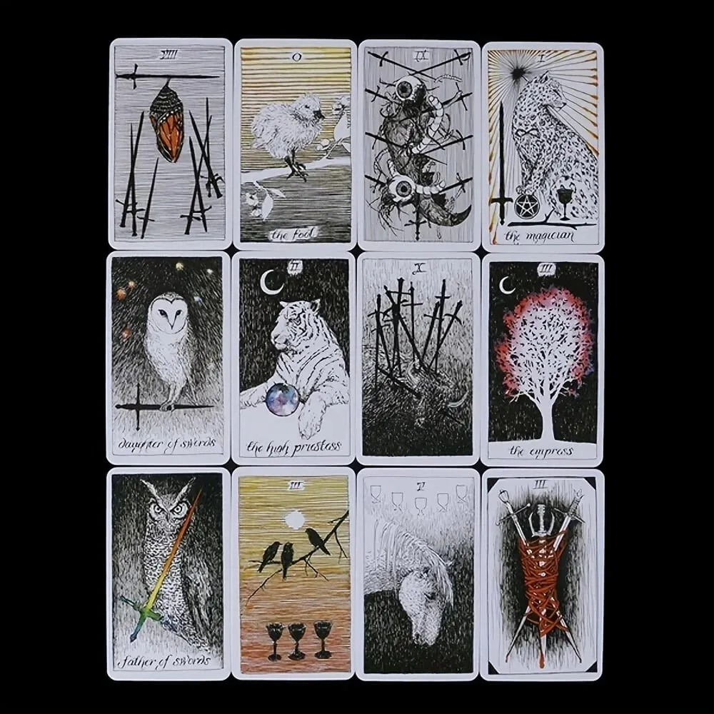 78 Magical Animal Cards for Family Board Games Bar Games and Board Game Tarot Cards