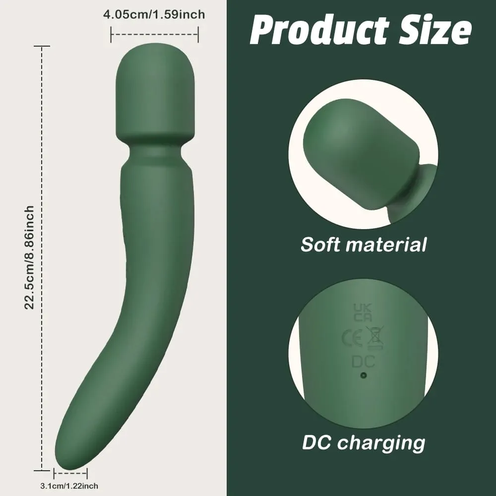 2 in 1 AV Wand Vibrator for Women Clit G-Spot Stimulator Nipples Breast Massager Female Masturbator Sex Toy for Women