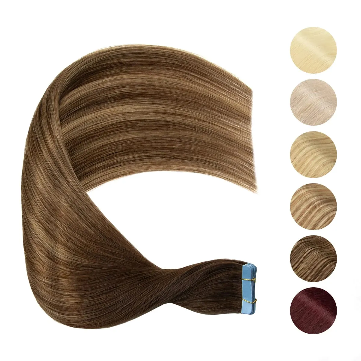 Tape In Hair Extensions Human Hair Skin Weft Remy Natural Tape in Extensions 40-50G/Pack Full 12-24 inch Tape-Ins