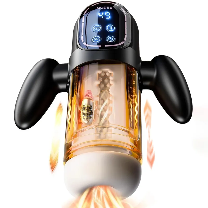 Automatyczne męskie masturbatory kubek do masturbacji potężne ssanie próżniowe obciąganie szybkie wbijanie dla mężczyzn Sex Machine Sex Toys