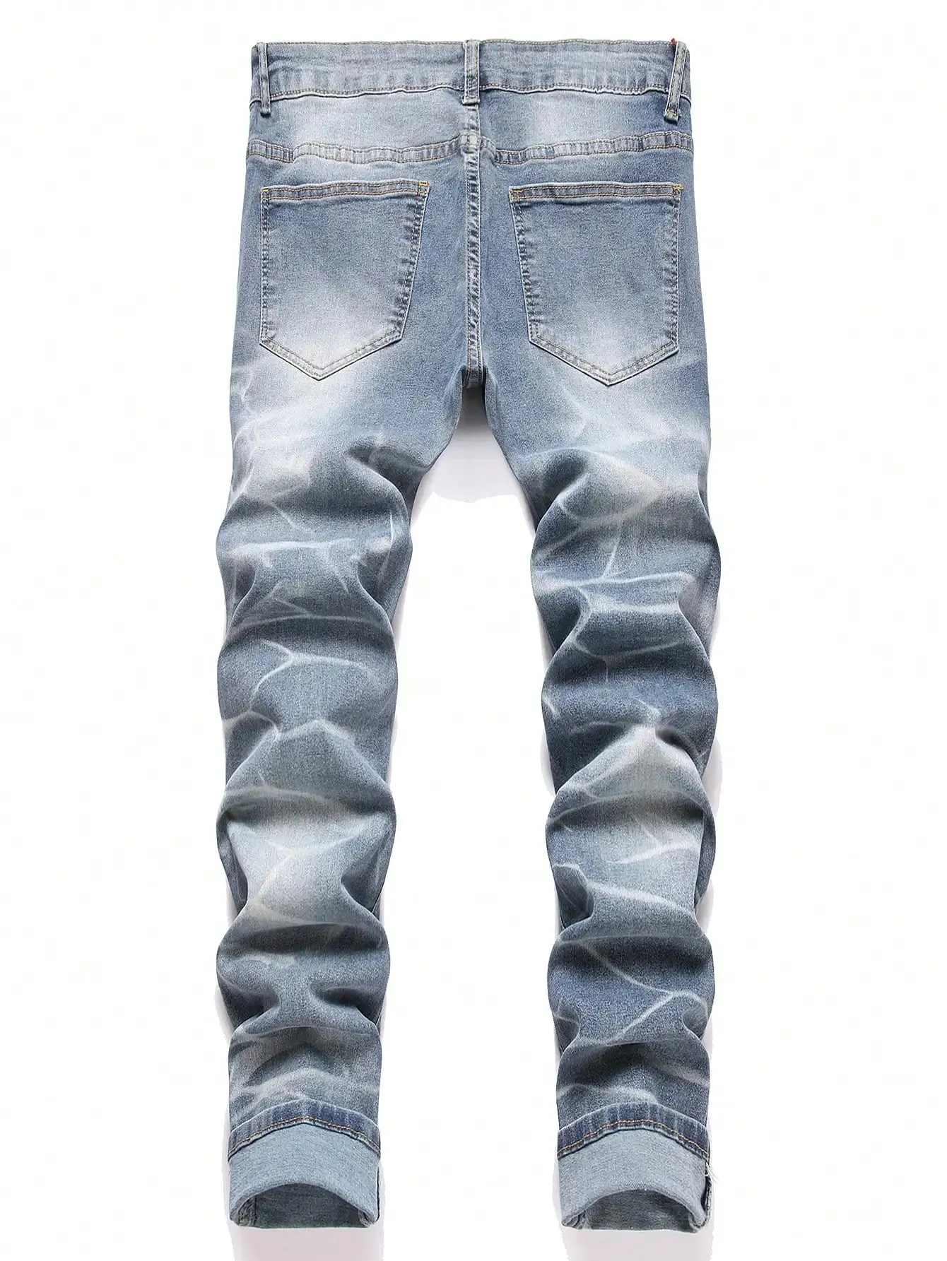 Fashion Men's Jeans Pants Stretch Blue Skinny Jeans For Men Casual Slim Fit Denim Pants Korean Style Male Trousers Jeans