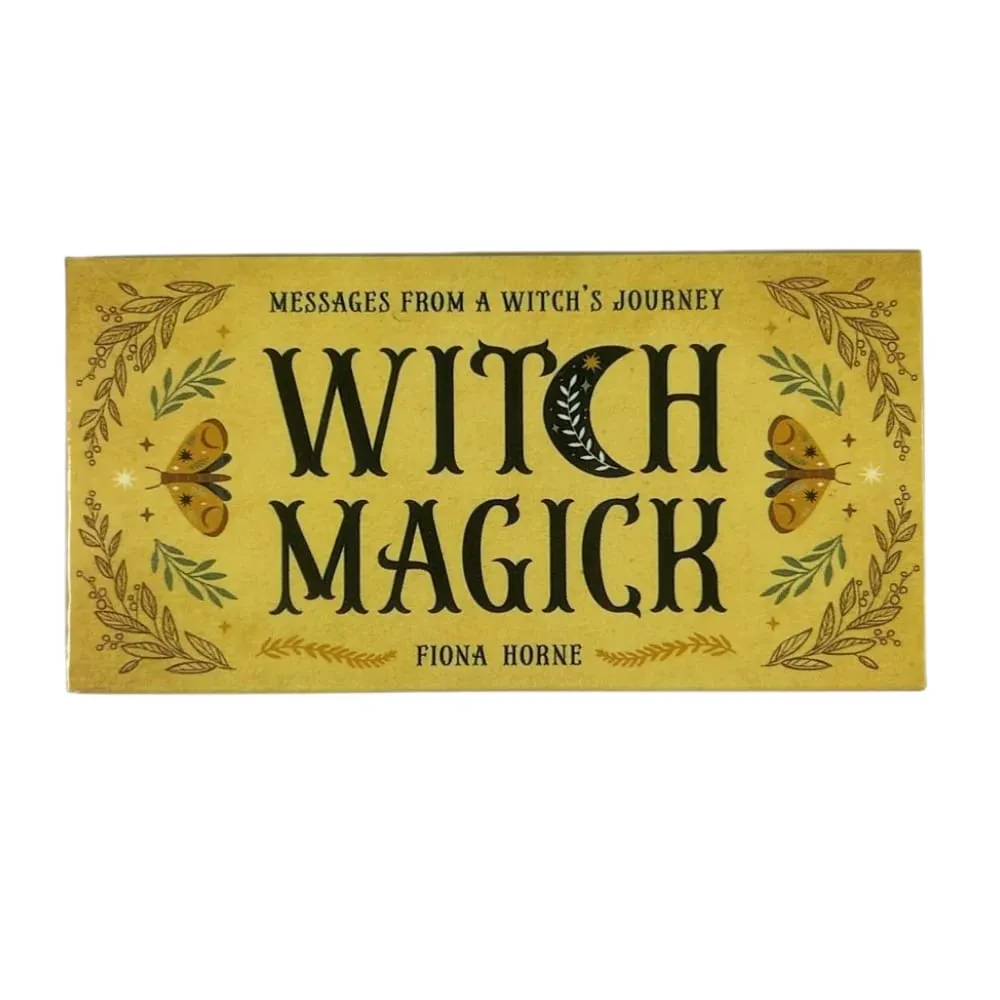 Witch Magick Cards Oracle Deck 40 Pcs Inspiration Cards with Keywords