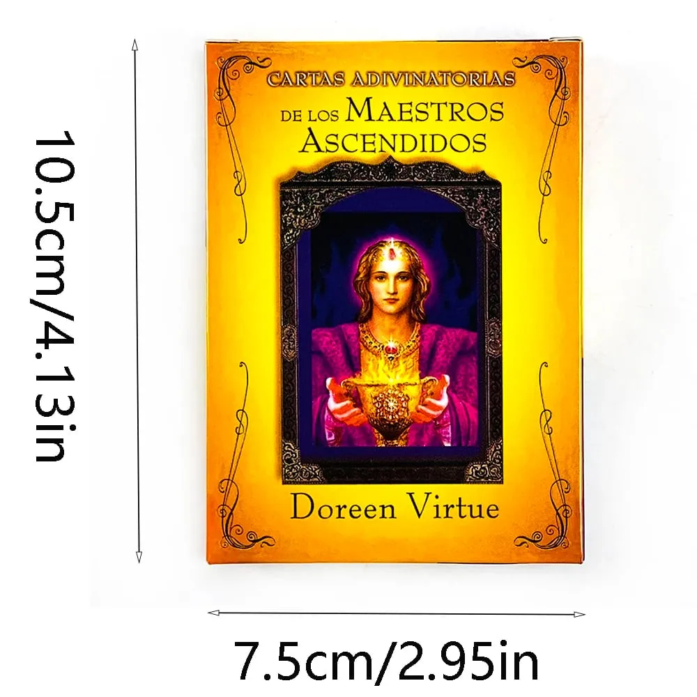 Adivinatorias De Los Maestros Ascendidos Oracle Cards 44 Cards Spanish Version Fate Divination Board Game Cards Game