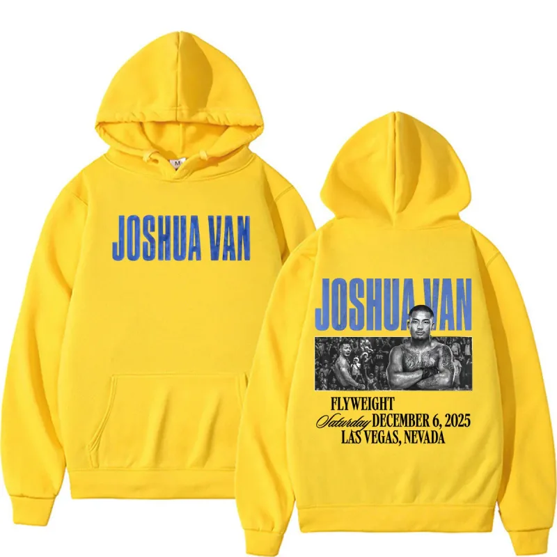 Joshua Van The Fearless Fan Gifts Hoodies Men's Clothing Violence Aesthetic Sweatshirt Casual Bodywarmer Fleece Hoodie Pullovers