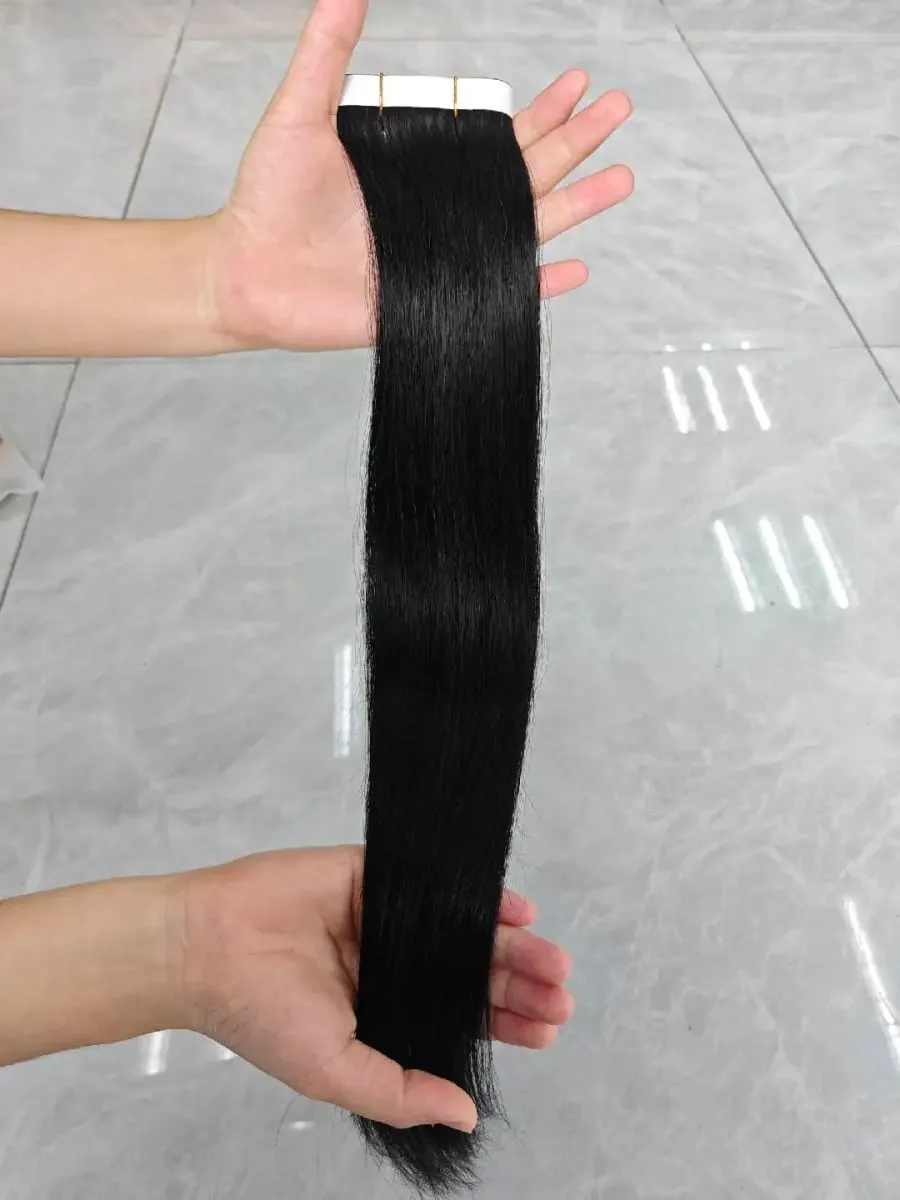 [NEW] Ugeat Remy Tape in Extensions Genius Human Hair Weft Pu Tape in Hair Extensions One Piece for Daily Office Look 50G