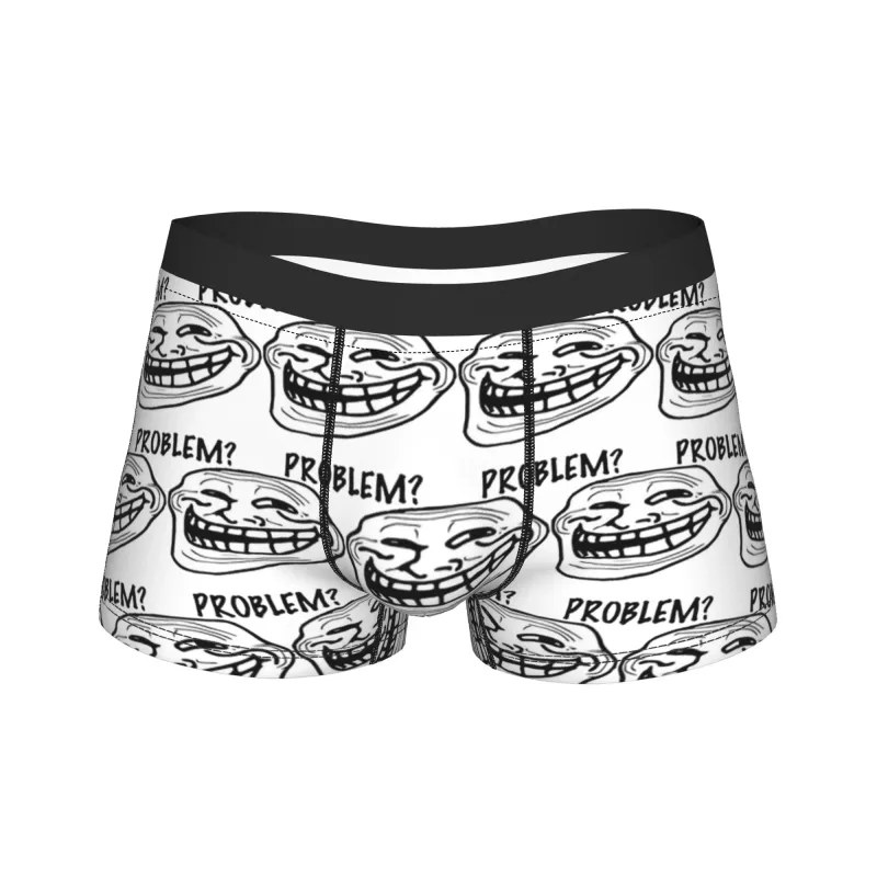 怒りコミック Trollfac トランクおかしいアニメポーチ下着ホット販売パターンボクサーブリーフ快適な男性パンツプラスサイズ