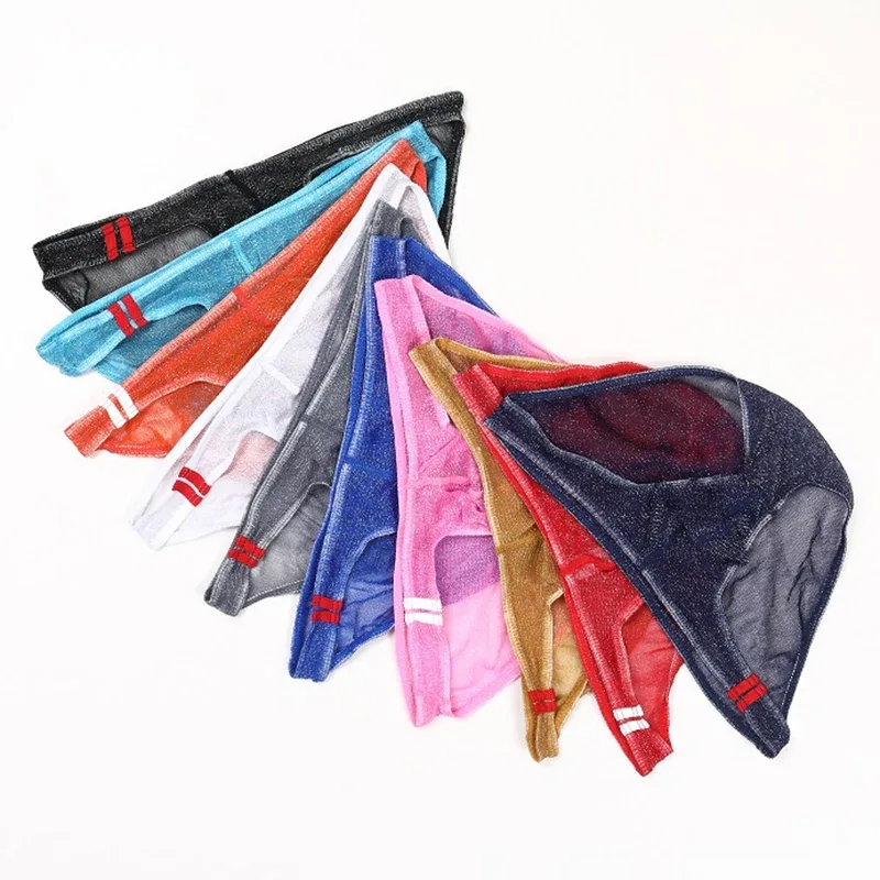 Men's Underwear Briefs Ultra Thin Low Rise Mesh Breathable Panties