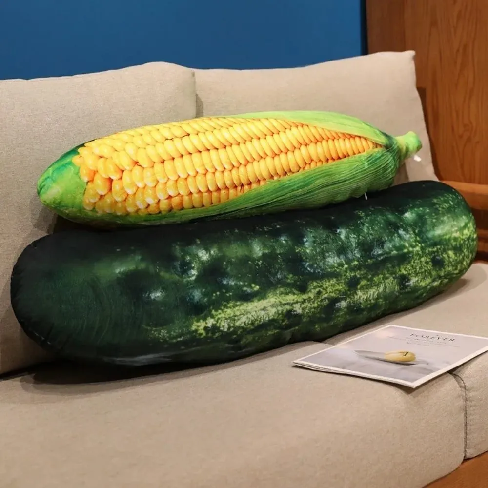 Soft Plush Vegetable Plush Pillow Simulation Cozy Vegetable Stuffed Toy Cartoon Cute Realistic Details Veggie Plush Doll