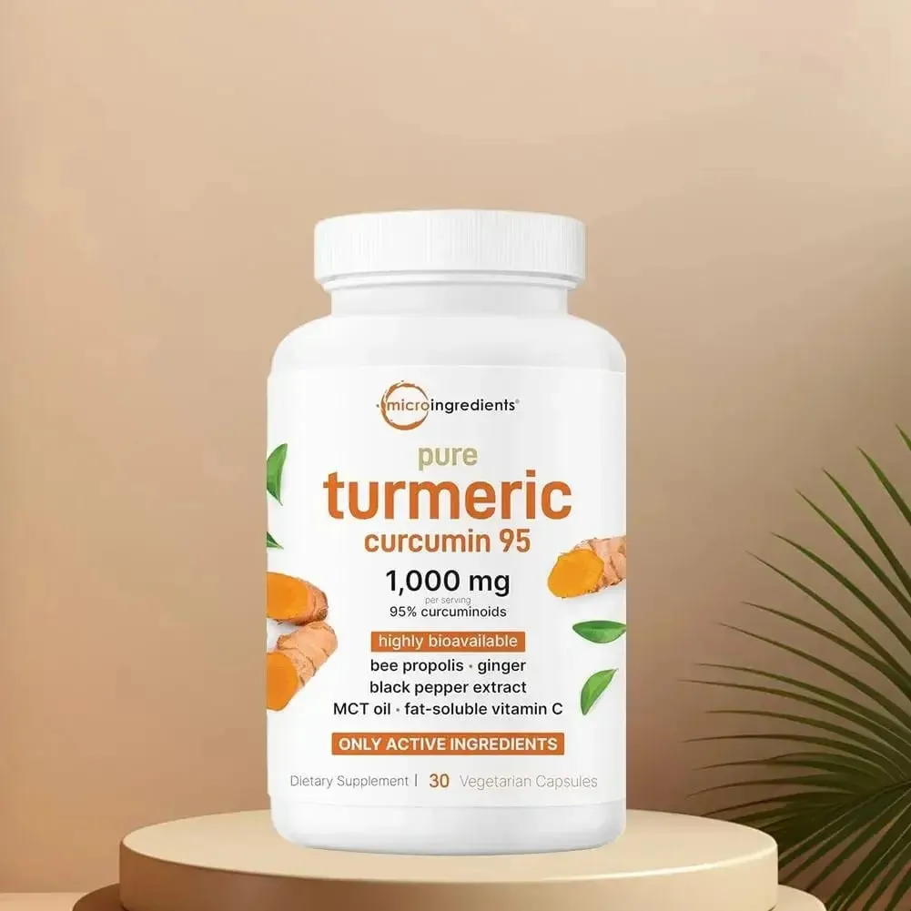 30pcs Turmeric Health Capsules With Black Pepper Supports Joint Health And Flexibility Dietary Supplement Vegetarian Antioxidant