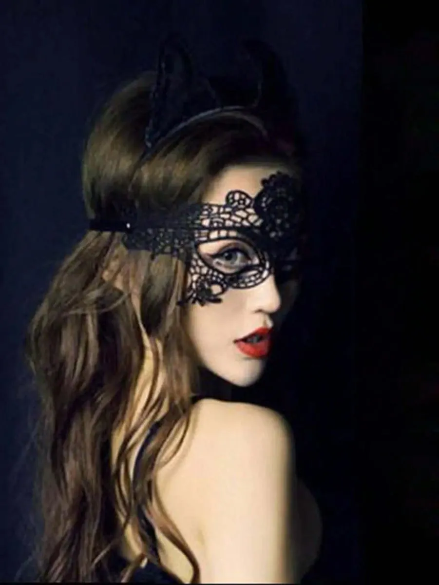 Black Lace Sexy Mask For Women Christmas Party/Ball Masquerade Costume Mask