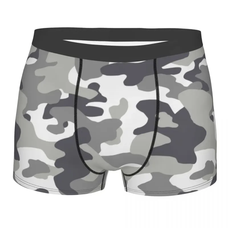 Male Cool WW2 Camo Underwear Germany Arm Military Camouflage Boxer Briefs Stretch Shorts Panties Underpants