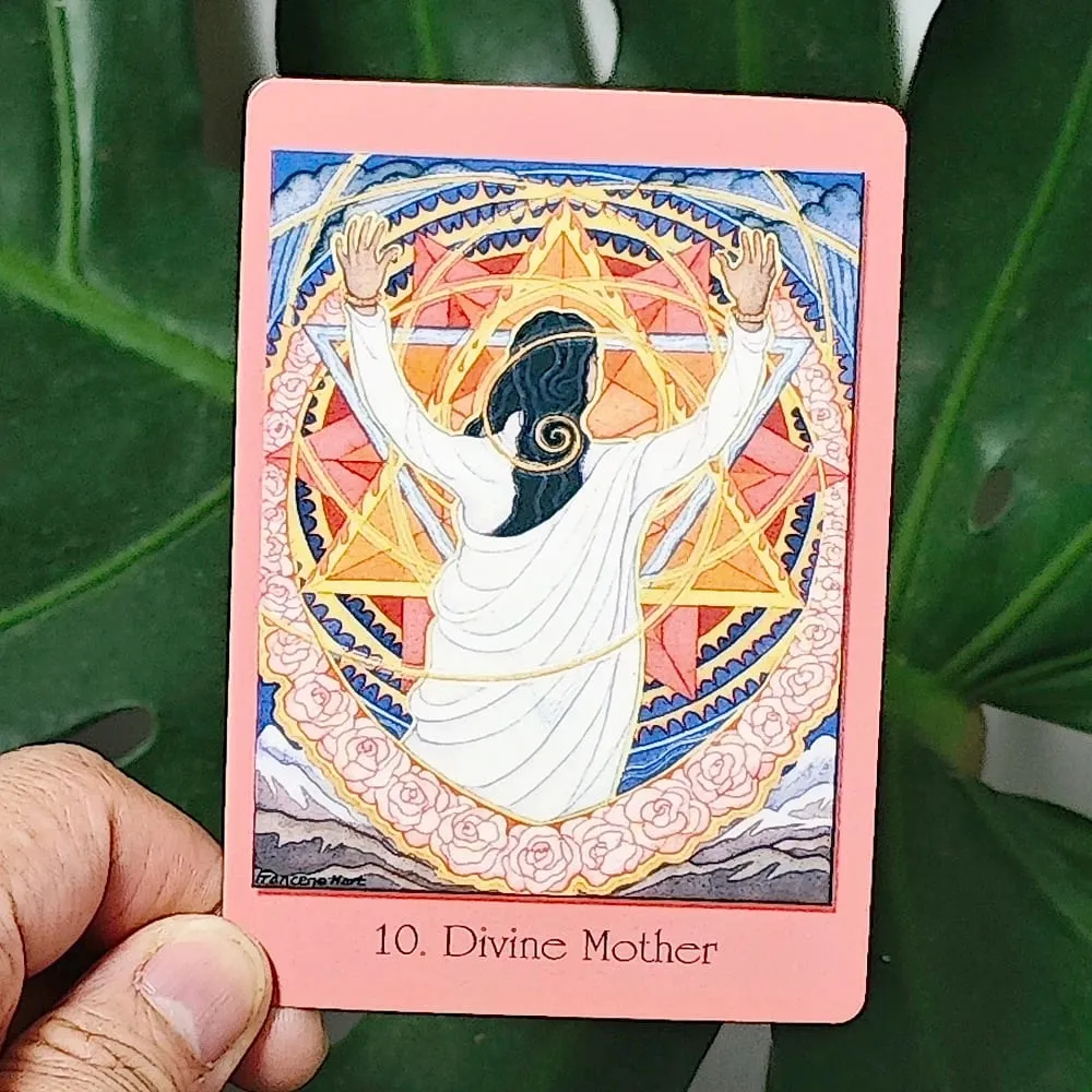 Sacred Geometry Cards for The Visionary Path 10.4*7.3cm - 64 Pcs Oracle Cards Integrating Math Science and Spirituality