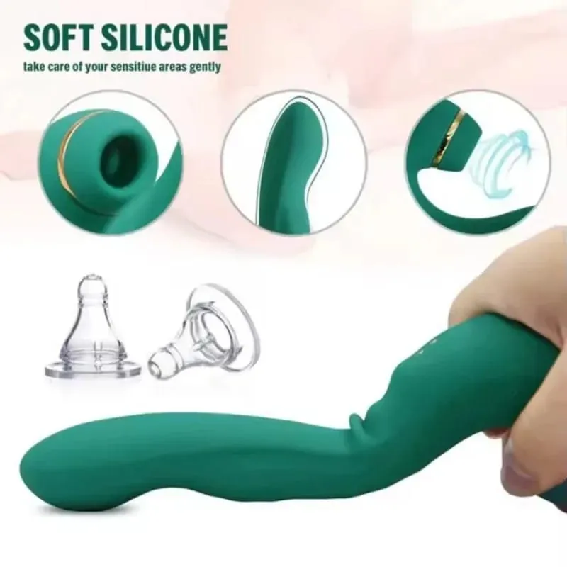 10 Frequency Vibrator Sucking Massager Rechargeable Stimulator Adult Sex Toy for Women Couples