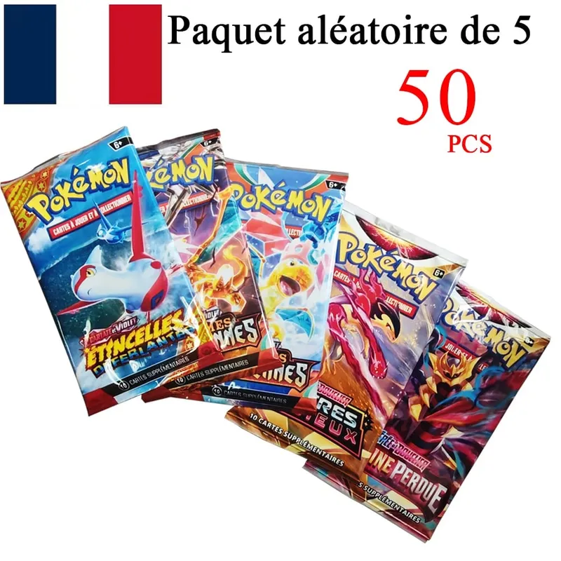 2025 New French Pokemon Cards VMAX V EX GX MEGA VSTAR Carte Collection Battle Trainer Children's Christmas Toys Gift