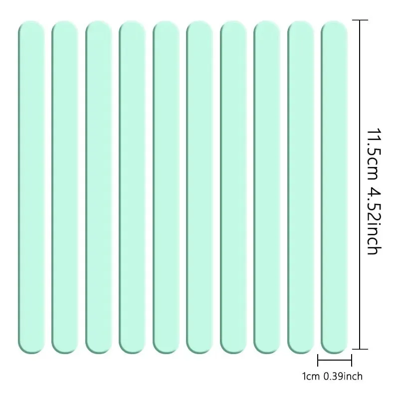 Food Grade Acrylic Ice Cream Sticks 10pcs/set Colorful Light Popsicle Stick Stirring Rod Distinguishing Labels Kitchen Tools — image 15