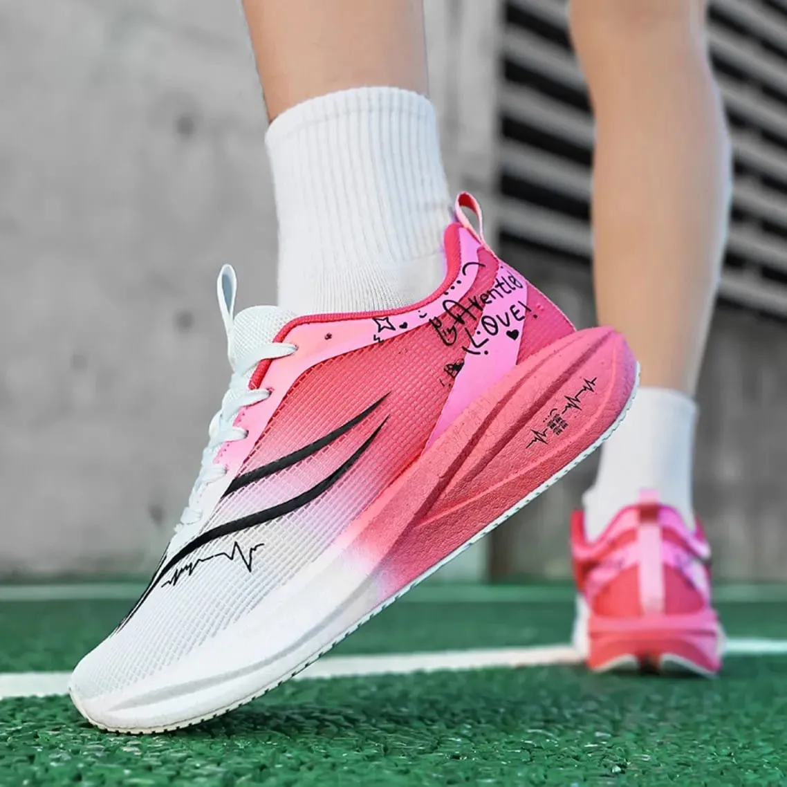 Unisex Marathon Running Shoes Carbon Plate Lightweight Sports Sneakers Athletic Walking Training Shoes Basketball Shoes