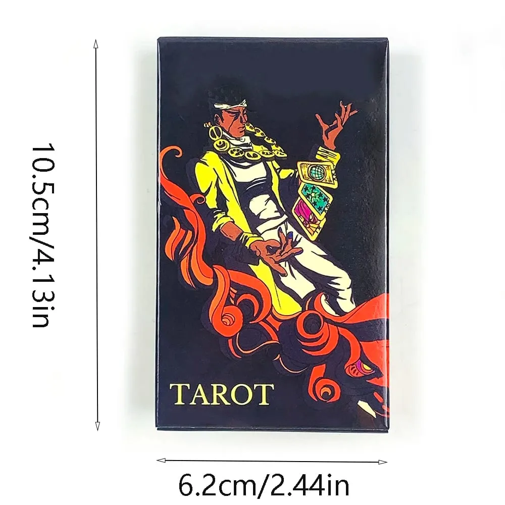 JoJo's Bizarre Adventure Tarot Cards The Nine Gods Cards Anime Tarot Deck Fortune Telling Divination Card Game Collectible Cards