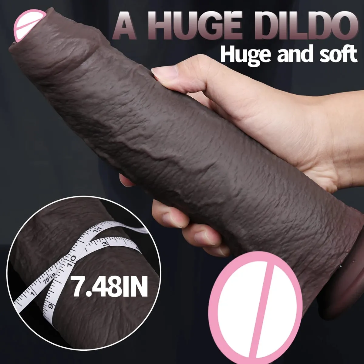 Realistic Silicone Dildo Black Soft Penis Sliding Foreskin Cock Male Genitals Vaginal Masturbation Suction Cup Dick Anal Sex Toy
