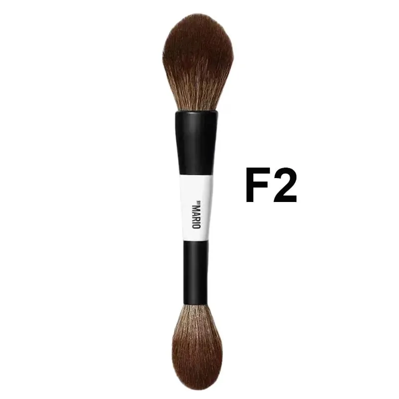 Dual Ended F4 Powder F1 Blush Contour F2 Makeup Brushes with Box Soft Mario Foundation Brush Professional Face Cosmetic Tool