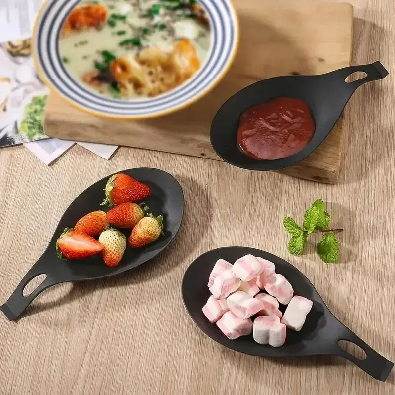1/4pcs Silicone Spoon Rest Spatula Holder Heat Resistant Utensil Placemat Tray Kitchen Tools Spatula Resting Kitchen Accessories