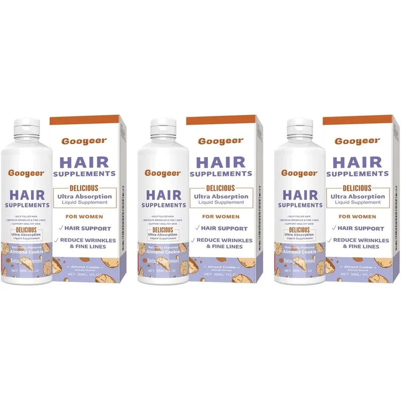 Hair Supplements Drops with Rosemary Oil Extract Ultra Absorption for Hair Support and Reduce Wrinkles & Fine Lines 30 ML