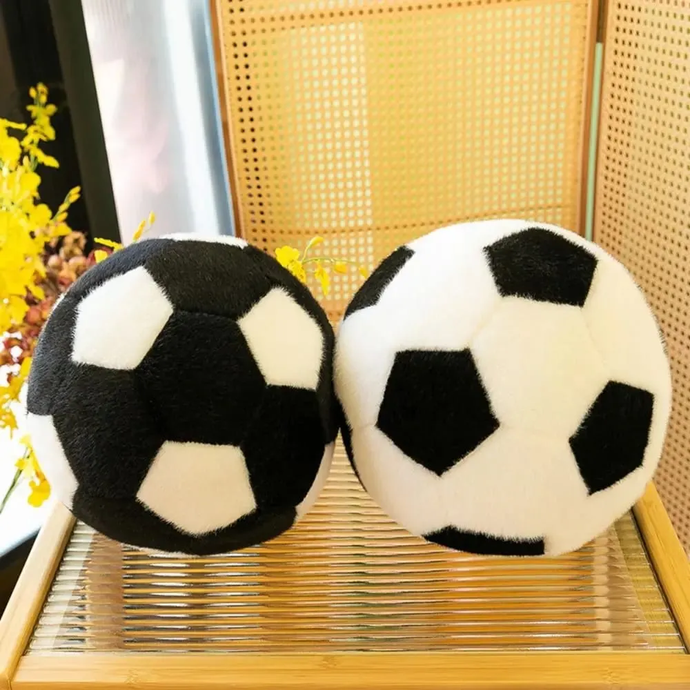 Ball Shape Soccer Ball Throw Pillow Soft Funny Football Throw Pillow Doll 13/20cm Ins Football Plush Toy Kid Girl Boy