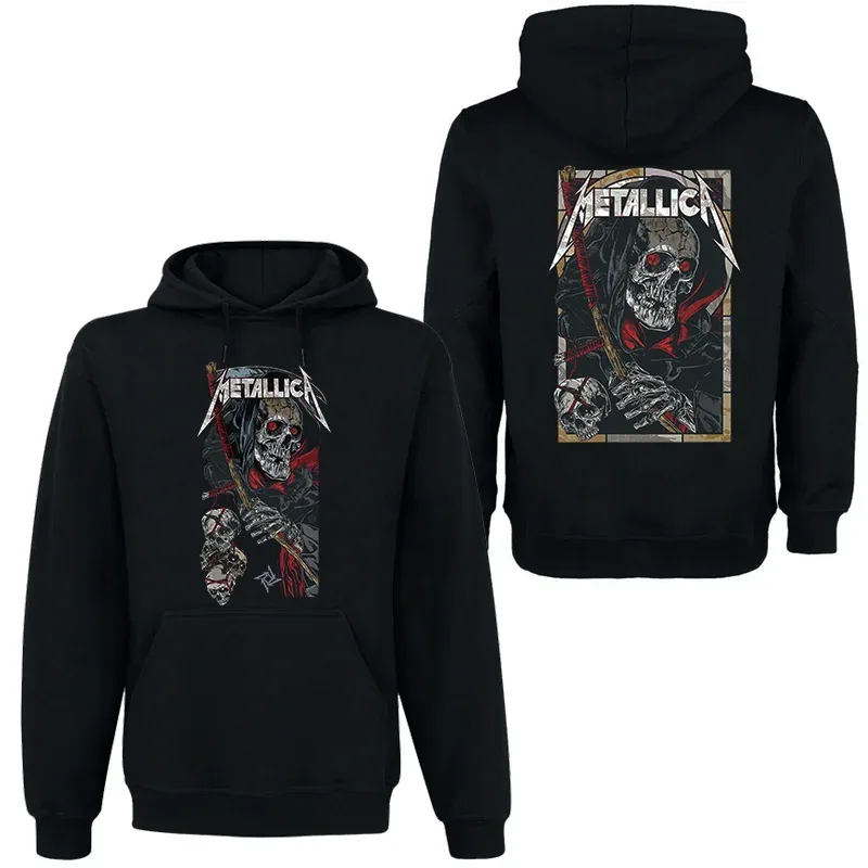 Band Rock Dark Wind Hoodie Men's Street Hip Hop Top Comfortable Hooded Sweater Fall_Winter Personality Men's Clothing