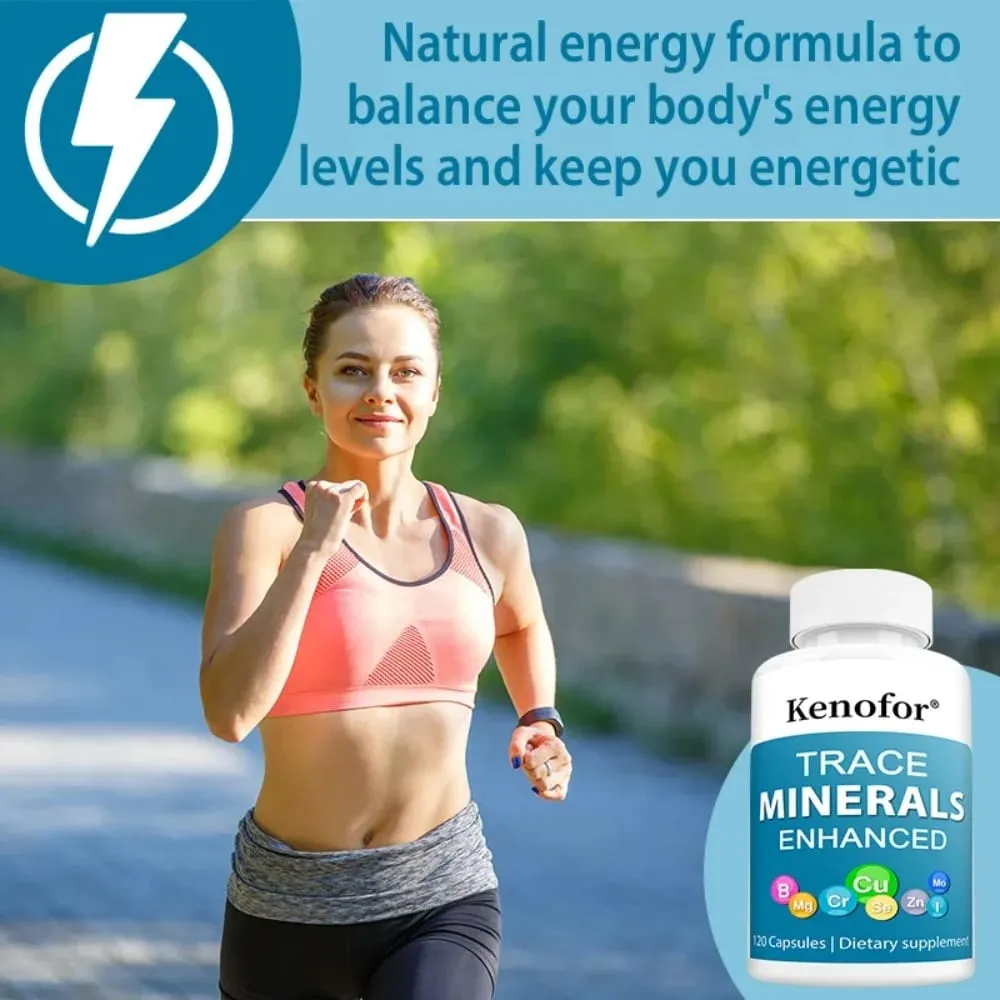 Trace Mineral Supplement - Supports Healthy Energy Levels and The Immune System with Iodine Zinc Copper Manganese
