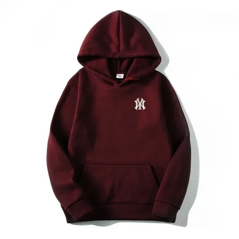 Men's and Women's Casual Fashion Trend Fleece Hooded Hoodies Spring Fall Outdoor Sweatshirt Popular Font Print Pullovers Coat