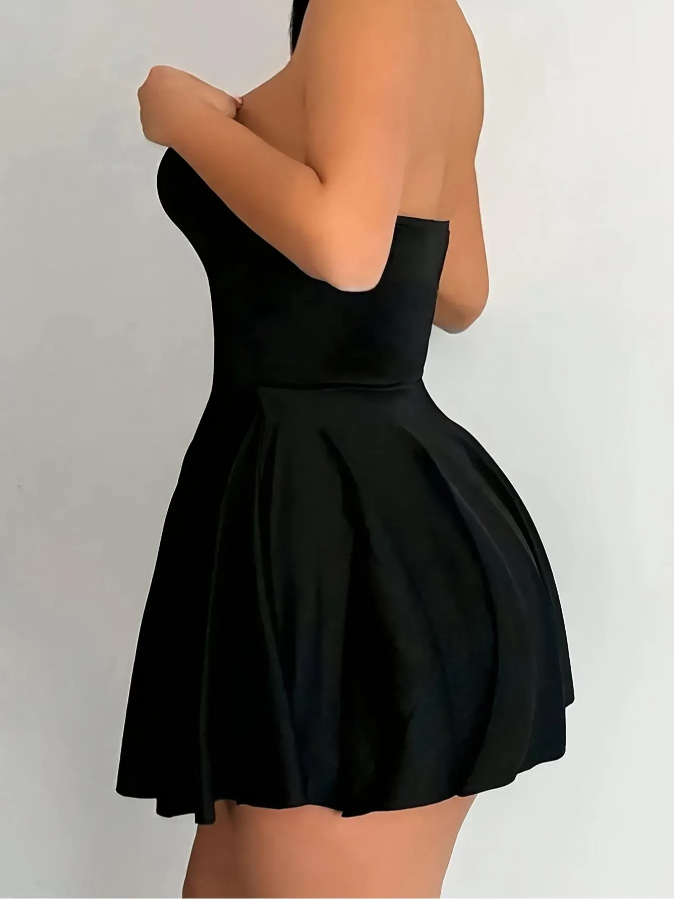 High Waist Strapless Bell Mini Skirt Fitted Design for Daily Wear Night out Special Occasions All Seasons
