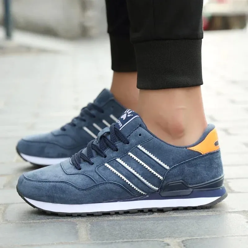 New Artificial Leather Men Causal Shoes Male Spring Men Casual Light Shoes Sneakers Lac-up Flats Breathable Outdoors Shoes