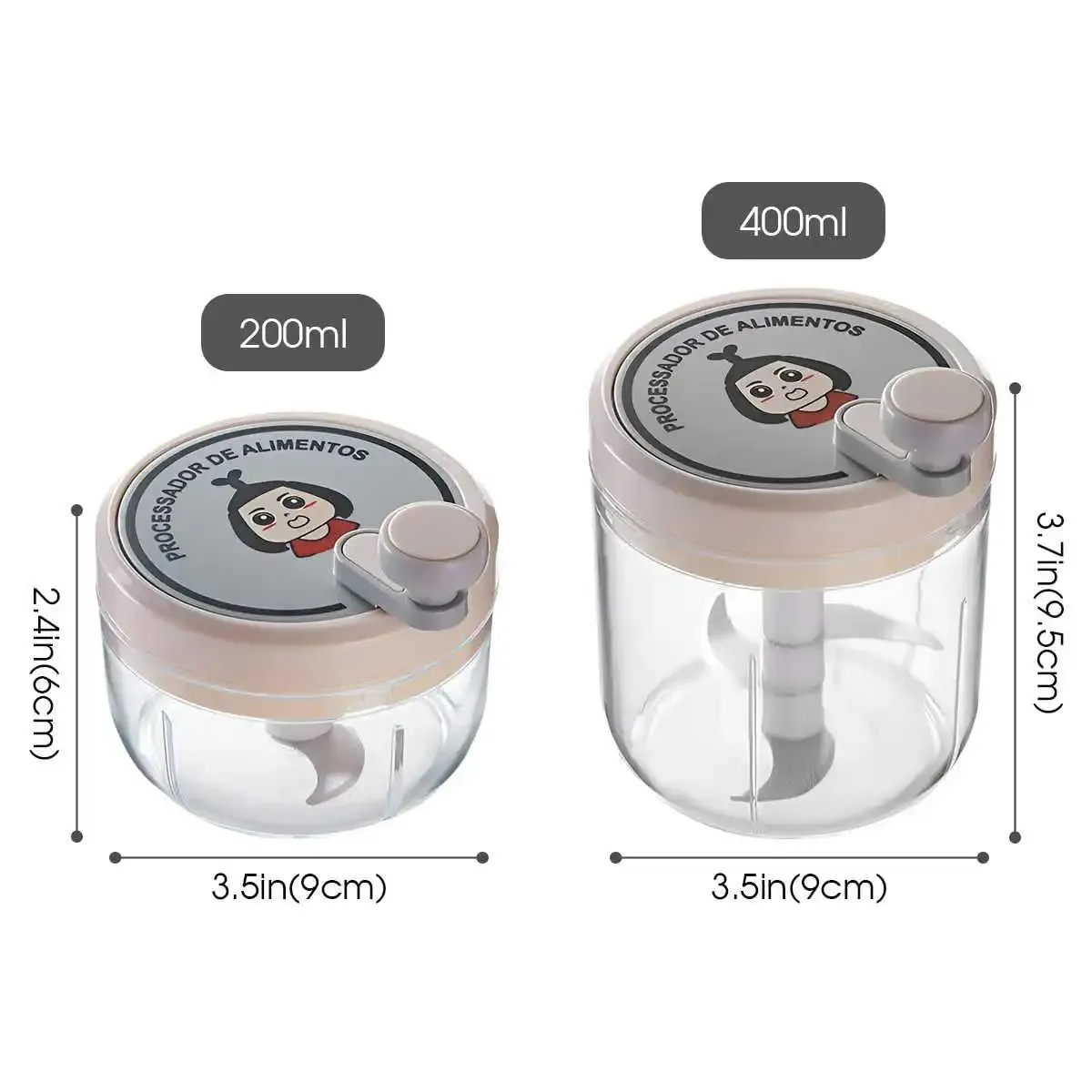 Garlic Crusher Highly Efficient Masher Chopper for Home Multifunctional Manual Grinder with Safe Blades — image 7