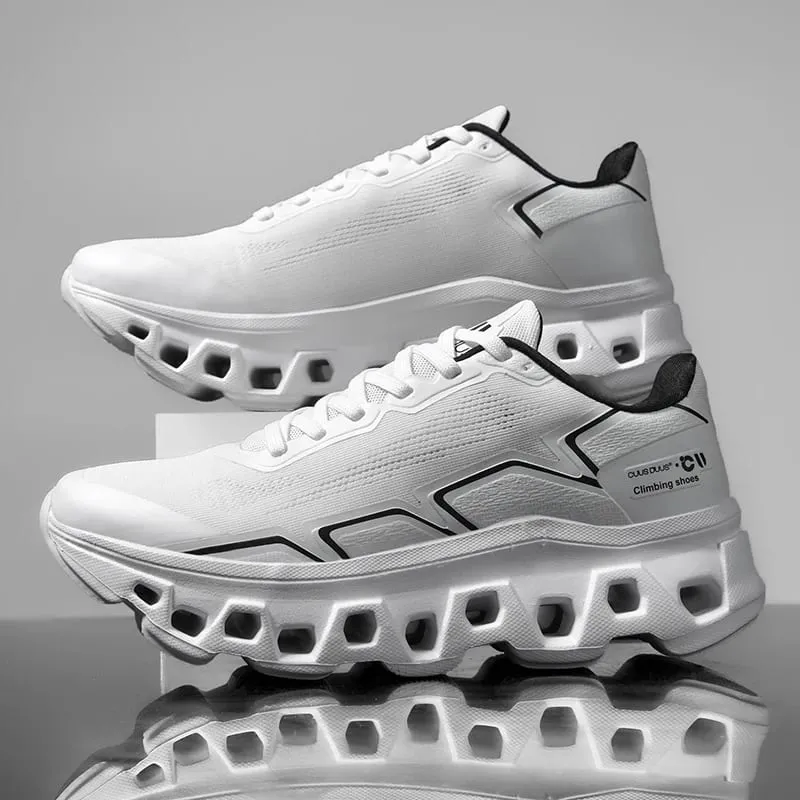 Men's Running Shoes Jogging Breathable Mesh Cushioning Non-Slip Outdoor Luxury Shoes Couple Trainer Race Sneakers Off-road Shoes