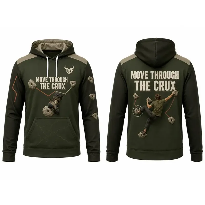 Bouldering Sport Grappling Point Print Hoodie Men's And Women's Outdoor Sport Pullover Autumn Casual Training Sports Sweatshirt
