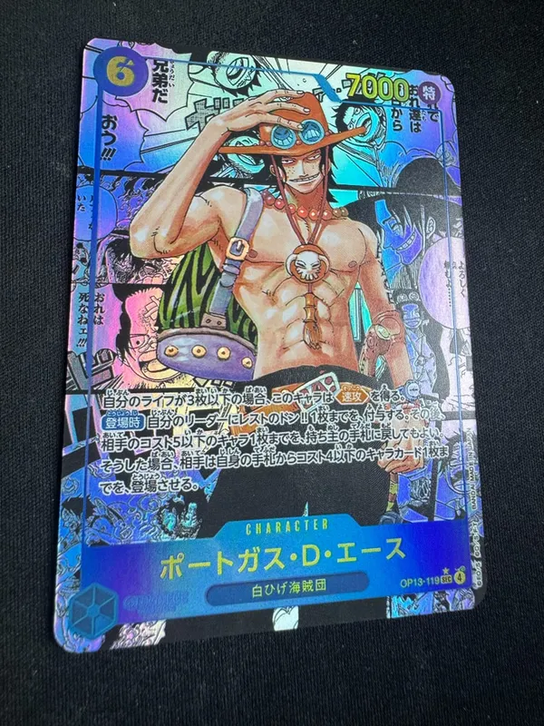 ONE PIECE Roronoa Zoro Monkey D. Luffy DIY Homemade Collection Card English Japanese Version Toys Christmas Birthday Gift