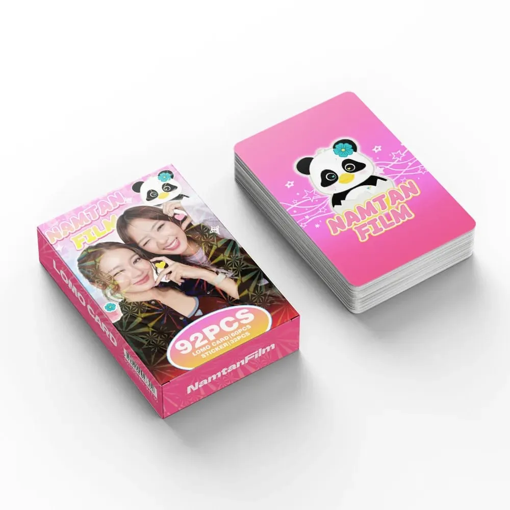 92Pcs NamtanFilm Lomo Card Pack 60 Thai GL Idol Photocards 32 Cute Stickers Thai Girl CP Fan Merch Gifts For Fans
